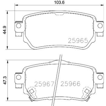 Hella Pagid 355021491 Disc Brake Pad product image 3 of 4