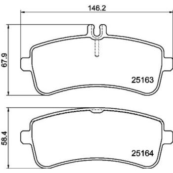 Hella Pagid 355021521 Disc Brake Pad product image 2 of 2