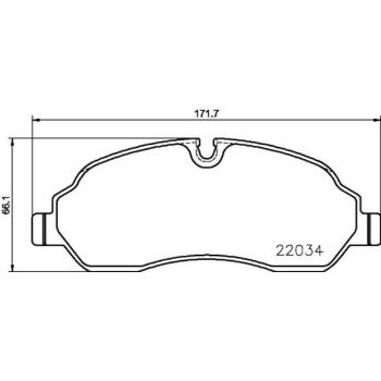 Hella Pagid 355021571 Disc Brake Pad product image 2 of 2