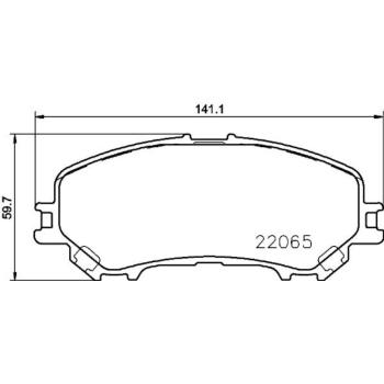 Hella Pagid 355021691 Disc Brake Pad product image 2 of 2