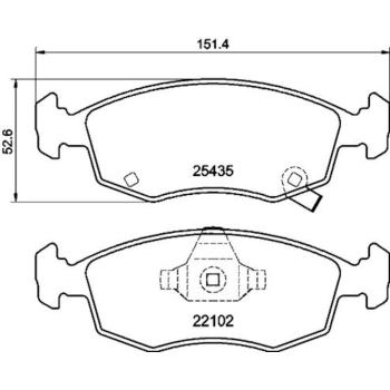 Hella Pagid 355021751 Disc Brake Pad product image 2 of 2