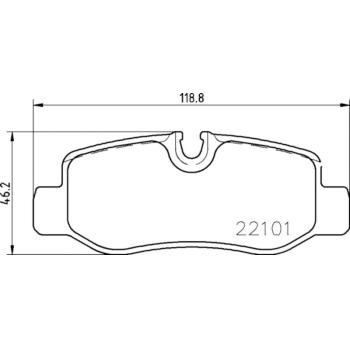 Hella Pagid 355021761 Disc Brake Pad product image 2 of 2