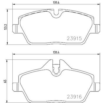Hella Pagid 355021881 Disc Brake Pad product image 4 of 4