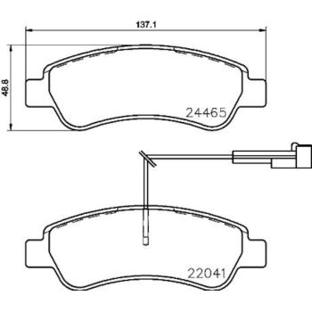 Hella Pagid 355021901 Disc Brake Pad product image 2 of 2
