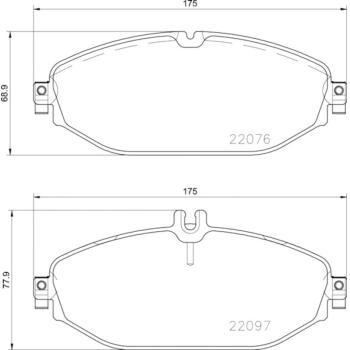 Hella Pagid 355021921 Disc Brake Pad product image 4 of 4
