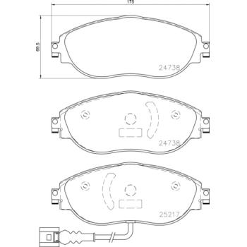 Hella Pagid 355021971 - Disc Brake Pad Hella Pagid 355021971 Disc Brake Pad product image 4 of 4