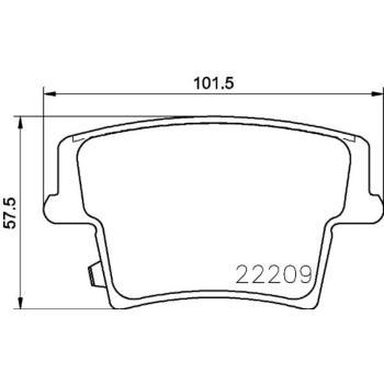 Hella Pagid 355023101 Disc Brake Pad product image 2 of 2