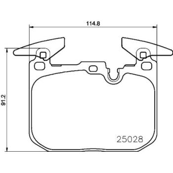 Hella Pagid 355023141 Disc Brake Pad product image 2 of 2