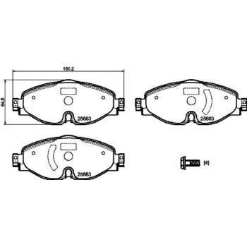 Hella Pagid 355023171 Disc Brake Pad product image 2 of 2