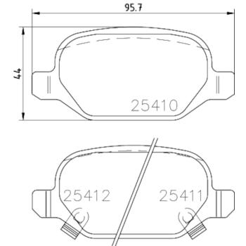 Hella Pagid 355023271 Disc Brake Pad product image 4 of 4