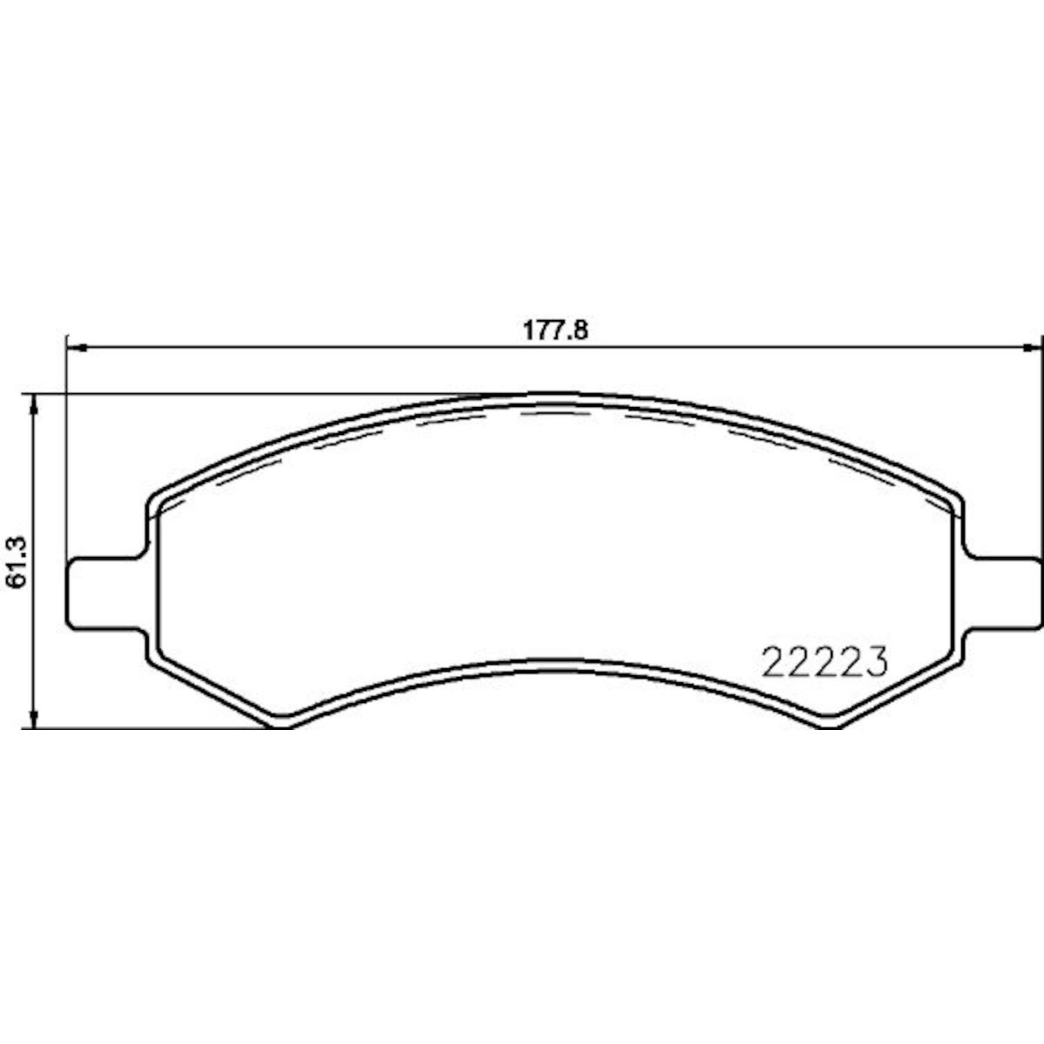 Hella Pagid 355023331 - Disc Brake Pad Hella Pagid 355023331 Disc Brake Pad product image 1 of 1