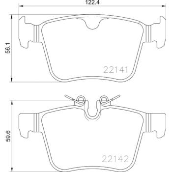 Hella Pagid 355023361 Disc Brake Pad product image 4 of 4