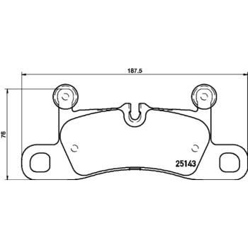 Hella Pagid 355023371 Disc Brake Pad product image 1 of 1