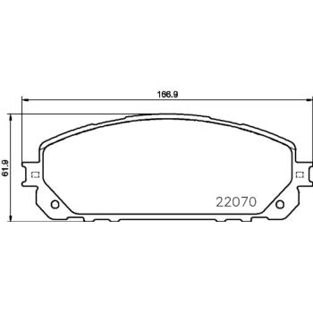 Hella Pagid 355023391 Disc Brake Pad product image 3 of 4