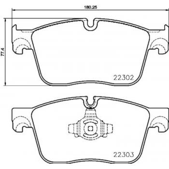 Hella Pagid 355024661 Disc Brake Pad product image 1 of 1