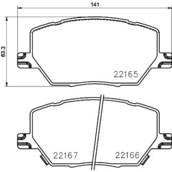 Hella Pagid 355024711 Disc Brake Pad product image 1 of 1