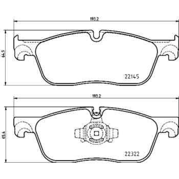 Hella Pagid 355024741 Disc Brake Pad product image 1 of 1