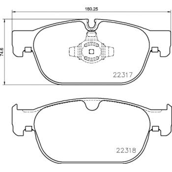 Hella Pagid 355024801 Disc Brake Pad product image 1 of 1