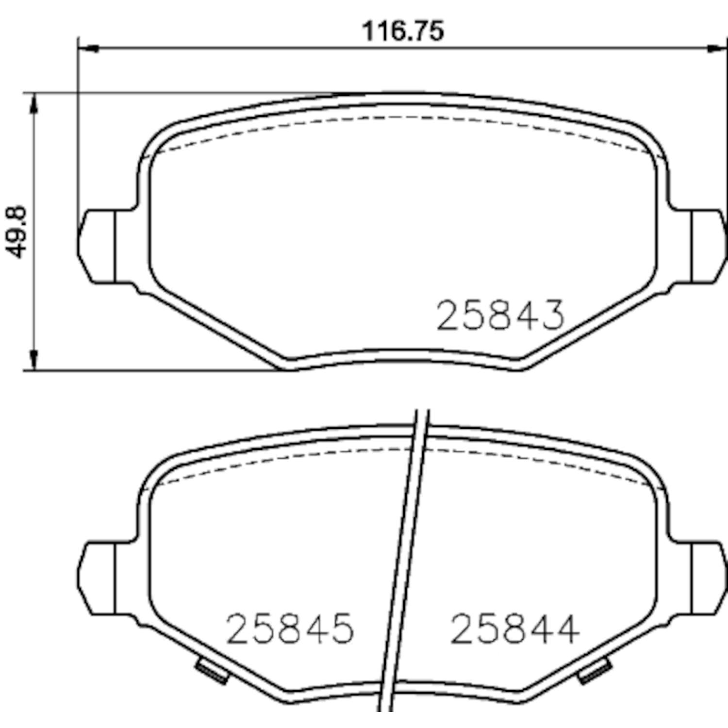 Hella Pagid 355024811 - Disc Brake Pad Hella Pagid 355024811 Disc Brake Pad product image 1 of 1