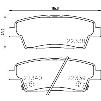 Hella Pagid 355024841 Disc Brake Pad product image 3 of 4