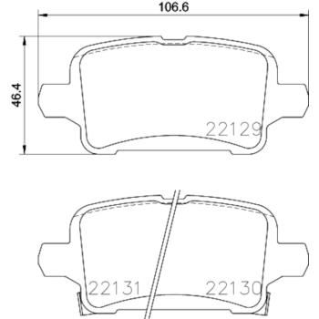 Hella Pagid 355024911 Disc Brake Pad product image 3 of 4