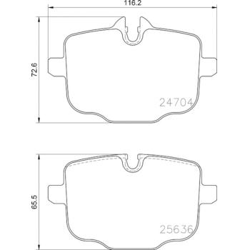 Hella Pagid 355024921 - Disc Brake Pad Hella Pagid 355024921 Disc Brake Pad product image 1 of 1