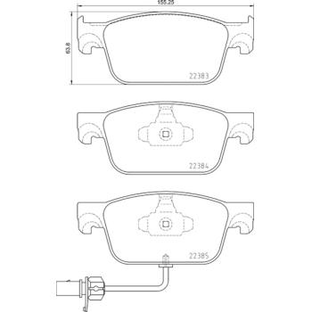Hella Pagid 355024951 Disc Brake Pad product image 3 of 4