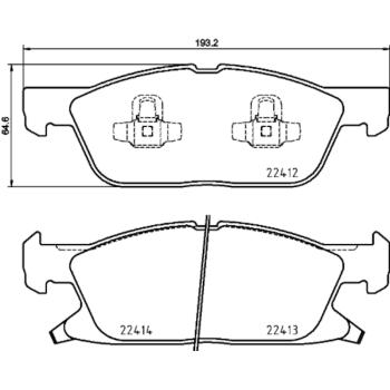 Hella Pagid 355024981 Disc Brake Pad product image 1 of 1