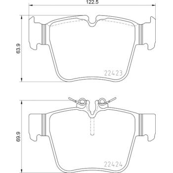 Hella Pagid 355024991 Disc Brake Pad product image 4 of 6