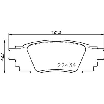 Hella Pagid 355025121 Disc Brake Pad product image 1 of 1