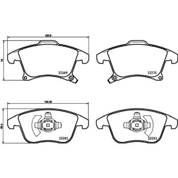 Hella Pagid 355025201 Disc Brake Pad product image 1 of 1