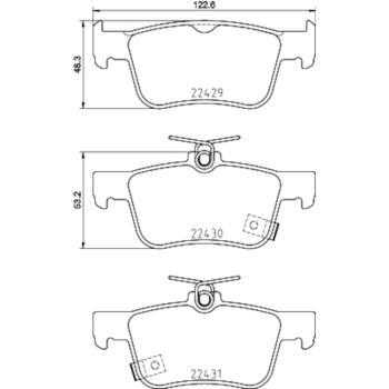 Hella Pagid 355025251 Disc Brake Pad product image 1 of 1