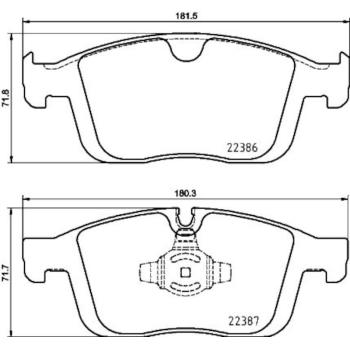 Hella Pagid 355025261 Disc Brake Pad product image 2 of 2