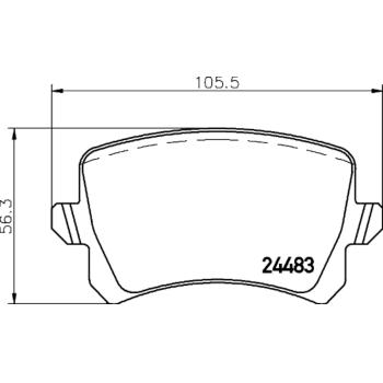 Hella Pagid 355025341 Disc Brake Pad product image 4 of 4