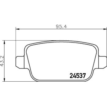 Hella Pagid 355025351 Disc Brake Pad product image 2 of 2