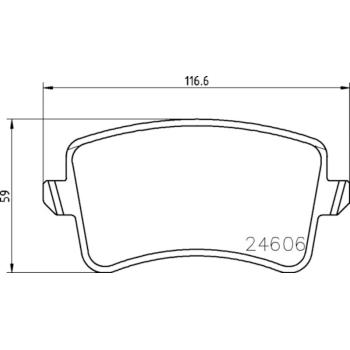 Hella Pagid 355025381 - Disc Brake Pad Hella Pagid 355025381 Disc Brake Pad product image 4 of 4