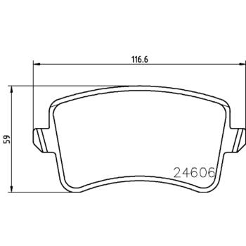Hella Pagid 355025391 Disc Brake Pad product image 4 of 4