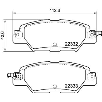 Hella Pagid 355025461 - Disc Brake Pad Hella Pagid 355025461 Disc Brake Pad product image 3 of 4