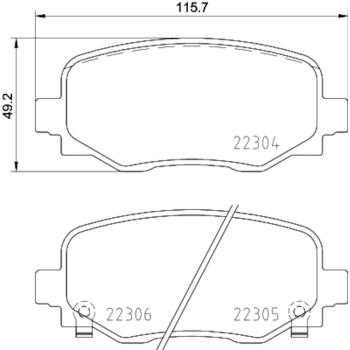 Hella Pagid 355025481 Disc Brake Pad product image 4 of 4
