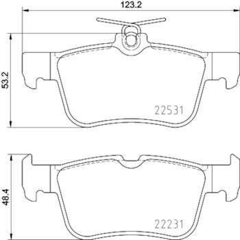 Hella Pagid 355025491 - Disc Brake Pad Hella Pagid 355025491 Disc Brake Pad product image 3 of 4
