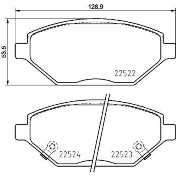 Hella Pagid 355025521 - Disc Brake Pad Hella Pagid 355025521 Disc Brake Pad product image 1 of 1