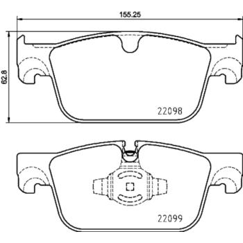Hella Pagid 355025531 Disc Brake Pad product image 4 of 4