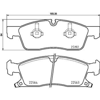 Hella Pagid 355025541 Disc Brake Pad product image 3 of 4