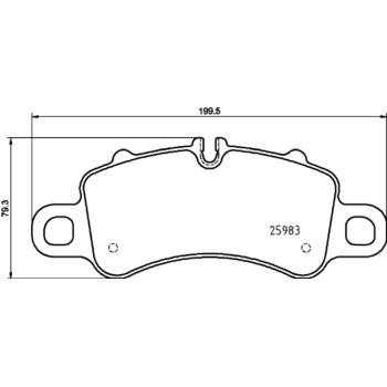 Hella Pagid 355025601 Disc Brake Pad product image 1 of 1
