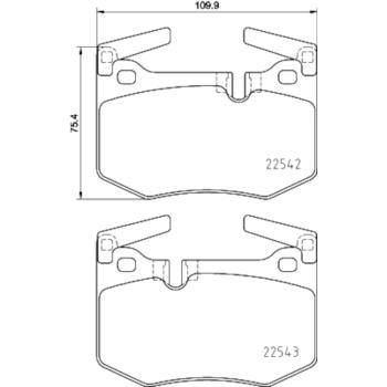 Hella Pagid 355025611 Disc Brake Pad product image 3 of 4