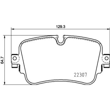 Hella Pagid 355025681 Disc Brake Pad product image 4 of 4
