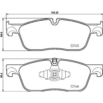 Hella Pagid 355025701 Disc Brake Pad product image 4 of 4