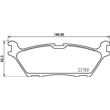 Hella Pagid 355025731 Disc Brake Pad product image 4 of 4