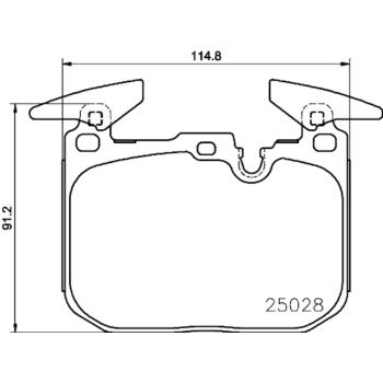 Hella Pagid 355025771 Disc Brake Pad product image 1 of 1