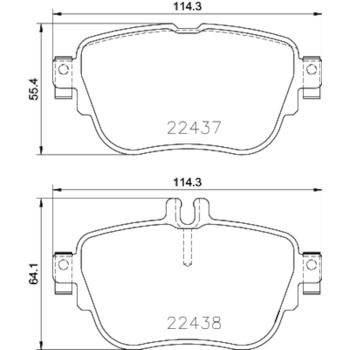 Hella Pagid 355025781 Disc Brake Pad product image 1 of 1